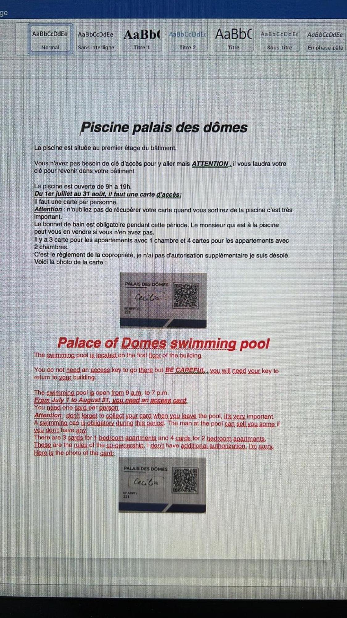 Palais Des Domes Apartamento